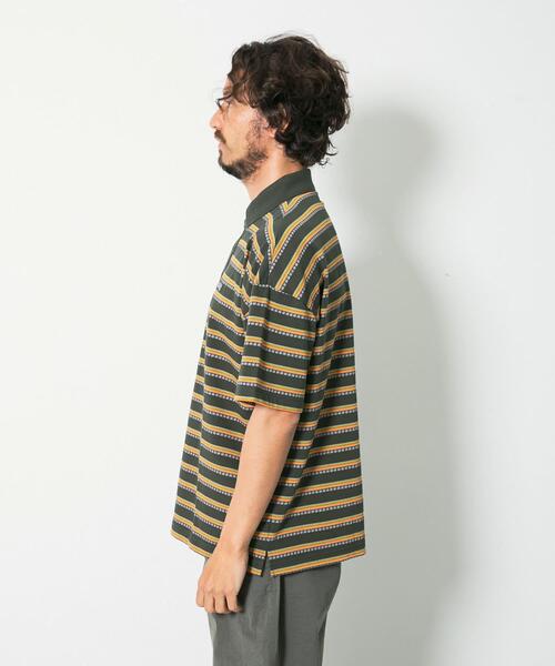 URBAN RESEARCH Sonny Label(アーバンリサーチサニーレーベル)の「OOPS接触冷感ボーダーポロシャツ(Tシャツ/カットソー・メンズ・カーキ/オフホワイト・MEDIUM/LARGE/X-LARGE)」の14枚目の写真