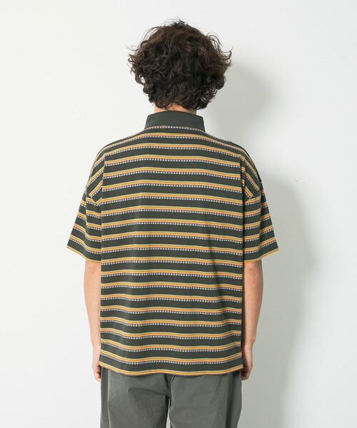 URBAN RESEARCH Sonny Label(アーバンリサーチサニーレーベル)の「OOPS接触冷感ボーダーポロシャツ(Tシャツ/カットソー・メンズ・カーキ/オフホワイト・MEDIUM/LARGE/X-LARGE)」の15枚目の写真