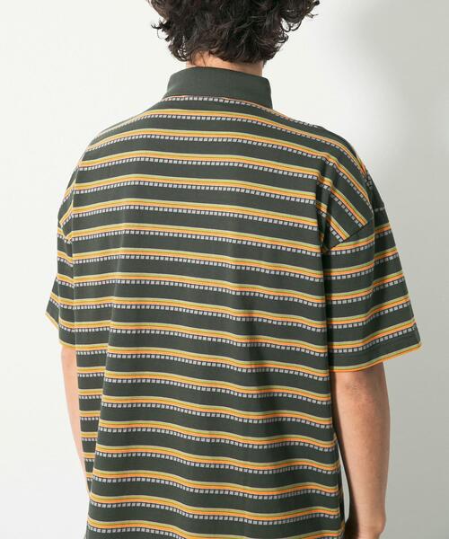 URBAN RESEARCH Sonny Label(アーバンリサーチサニーレーベル)の「OOPS接触冷感ボーダーポロシャツ(Tシャツ/カットソー・メンズ・カーキ/オフホワイト・MEDIUM/LARGE/X-LARGE)」の18枚目の写真