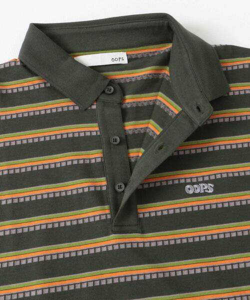 URBAN RESEARCH Sonny Label(アーバンリサーチサニーレーベル)の「OOPS接触冷感ボーダーポロシャツ(Tシャツ/カットソー・メンズ・カーキ/オフホワイト・MEDIUM/LARGE/X-LARGE)」の20枚目の写真