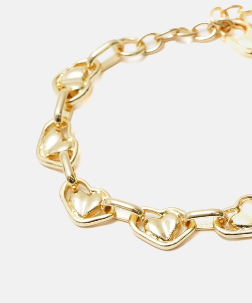 MILKFED.（ミルクフェド）の「HEART CHAIN BRACELET（ブレスレット・レディース・シルバー/ゴールド・ONE SIZE）」の6枚目の写真