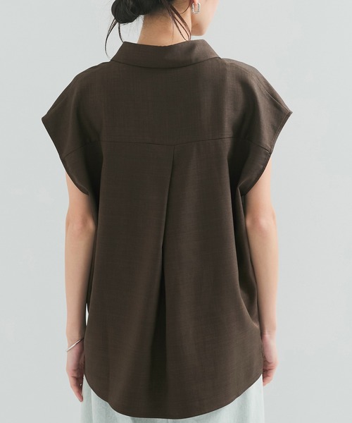 LE CERCLE par rope'（ルセルクルパーロペ）の「【セットアップ対応】フレンチスキッパーシャツ（シャツ/ブラウス・レディース・ブラウン系その他/キナリ・FREE）」の15枚目の写真