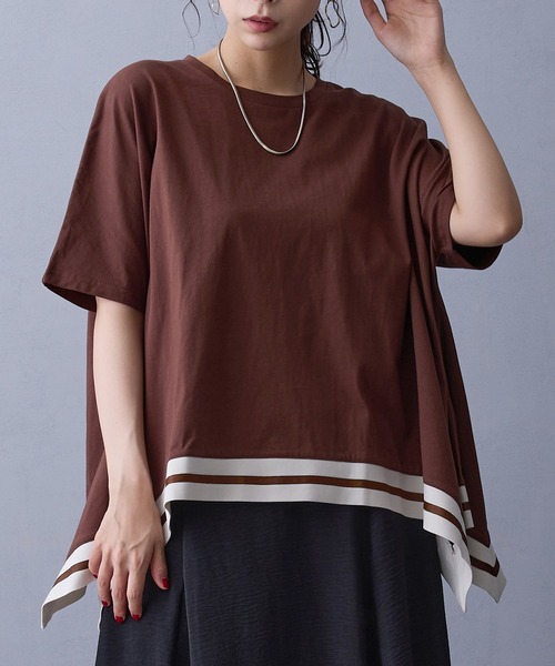 ハンカチヘムTシャツ ハンカチヘムTシャツ（Tシャツ/カットソー）｜NICOLE white