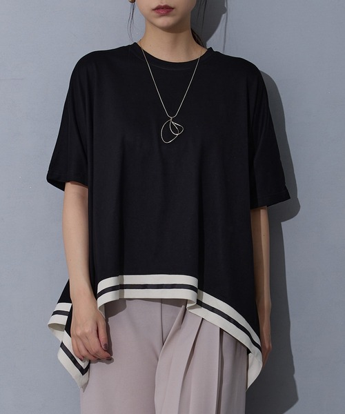 ハンカチヘムTシャツ ハンカチヘムTシャツ（Tシャツ/カットソー）｜NICOLE white