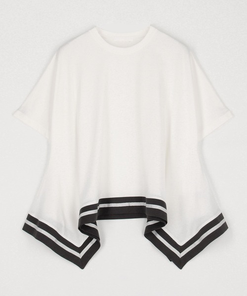 tシャツ ハンカチヘムTシャツ レディース ハンカチヘムTシャツ（Tシャツ/カットソー）｜NICOLE white