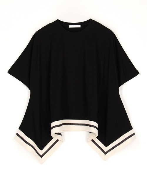 NICOLE white（ニコルホワイト）の「ハンカチヘムTシャツ（Tシャツ/カットソー・レディース・ベージュ/オフホワイト/ブラック/ブラウン/チャコール・FREE）」の16枚目の写真