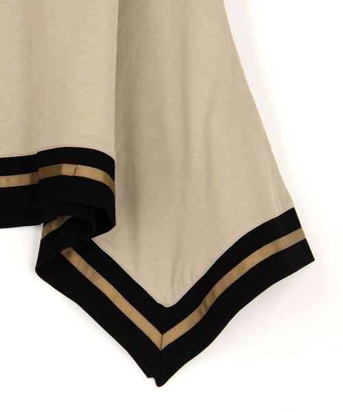 NICOLE white（ニコルホワイト）の「ハンカチヘムTシャツ（Tシャツ/カットソー・レディース・ベージュ/オフホワイト/ブラック/ブラウン/チャコール・FREE）」の20枚目の写真