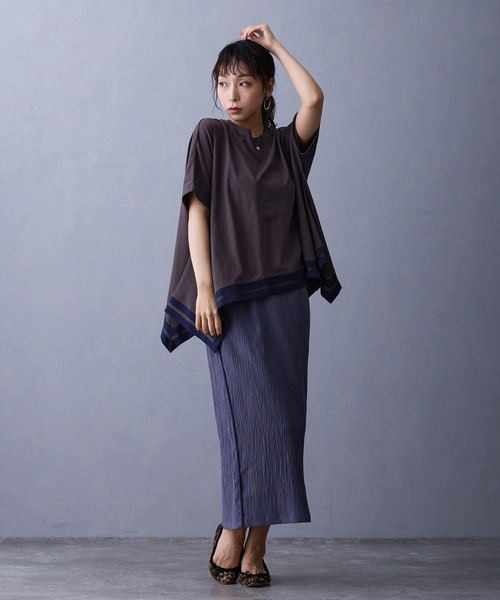 tシャツ ハンカチヘムTシャツ レディース ハンカチヘムTシャツ（Tシャツ/カットソー）｜NICOLE white