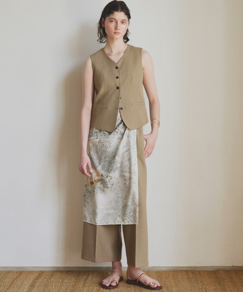 Doux archives(ドゥアルシーヴ)の「2タックワイドパンツ(その他パンツ・レディース・カーキ/ベージュ/ブラック・MEDIUM/SMALL)」の5枚目の写真