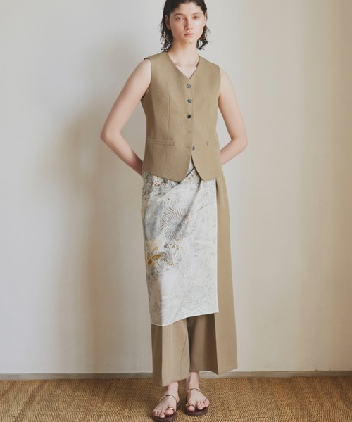 Doux archives(ドゥアルシーヴ)の「2タックワイドパンツ(その他パンツ・レディース・カーキ/ベージュ/ブラック・MEDIUM/SMALL)」の12枚目の写真