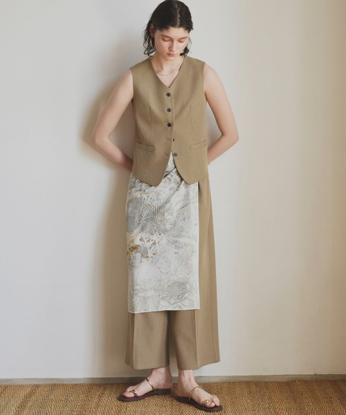 Doux archives(ドゥアルシーヴ)の「2タックワイドパンツ(その他パンツ・レディース・カーキ/ベージュ/ブラック・MEDIUM/SMALL)」の13枚目の写真