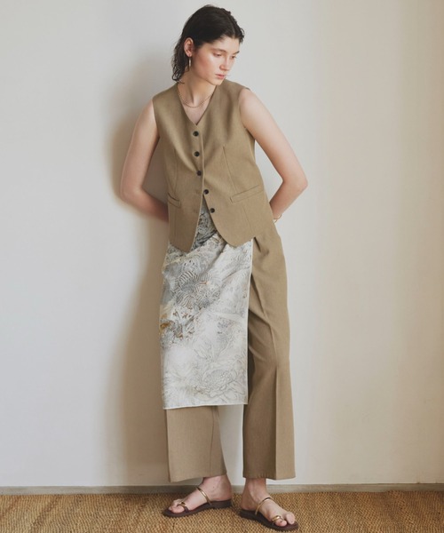 Doux archives(ドゥアルシーヴ)の「2タックワイドパンツ(その他パンツ・レディース・カーキ/ベージュ/ブラック・MEDIUM/SMALL)」の14枚目の写真