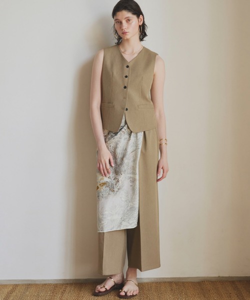 Doux archives(ドゥアルシーヴ)の「2タックワイドパンツ(その他パンツ・レディース・カーキ/ベージュ/ブラック・MEDIUM/SMALL)」の15枚目の写真