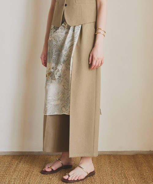 Doux archives(ドゥアルシーヴ)の「2タックワイドパンツ(その他パンツ・レディース・カーキ/ベージュ/ブラック・MEDIUM/SMALL)」の16枚目の写真