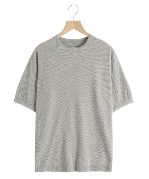 ARKnets（アークネッツ）の「BALLAST ARK / バラストアーク：COTTON KANOKO S/S KNIT：BA11-KT01[AST]（Tシャツ/カットソー・メンズ・ネイビー/ピンク/グレー・L）」の2枚目の写真