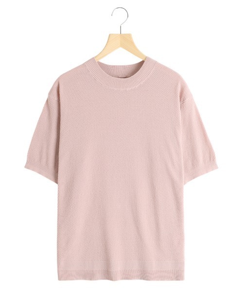 ARKnets（アークネッツ）の「BALLAST ARK / バラストアーク：COTTON KANOKO S/S KNIT：BA11-KT01[AST]（Tシャツ/カットソー・メンズ・ネイビー/ピンク/グレー・L）」の3枚目の写真