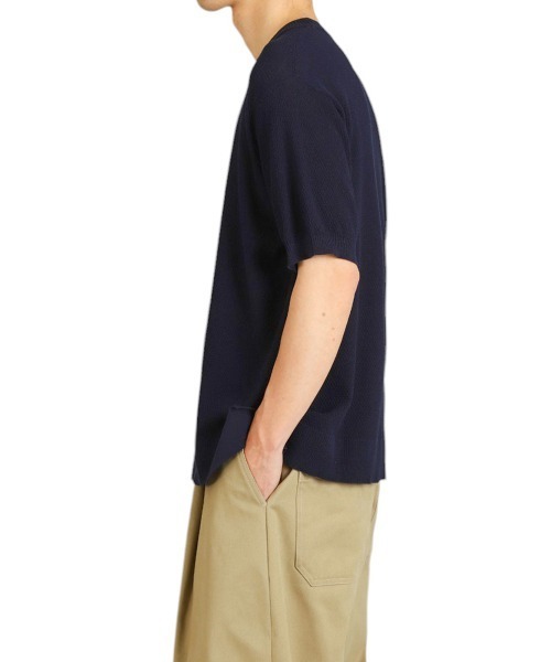 BALLAST ARK（バラストアーク）の「BALLAST ARK / バラストアーク：COTTON KANOKO S/S KNIT：BA11-KT01[AST]（Tシャツ/カットソー・メンズ・ネイビー/ピンク/グレー・L/M）」の14枚目の写真