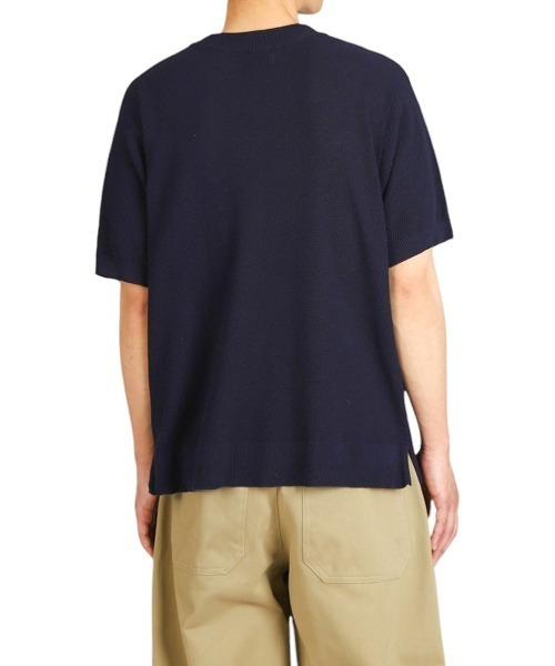 BALLAST ARK（バラストアーク）の「BALLAST ARK / バラストアーク：COTTON KANOKO S/S KNIT：BA11-KT01[AST]（Tシャツ/カットソー・メンズ・ネイビー/ピンク/グレー・L/M）」の15枚目の写真