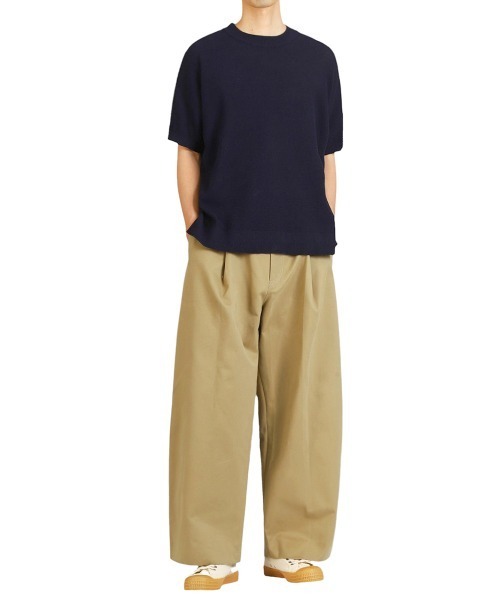 BALLAST ARK（バラストアーク）の「BALLAST ARK / バラストアーク：COTTON KANOKO S/S KNIT：BA11-KT01[AST]（Tシャツ/カットソー・メンズ・ネイビー/ピンク/グレー・L/M）」の16枚目の写真