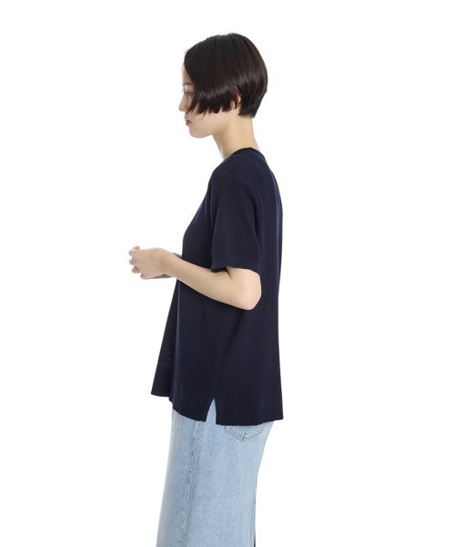 BALLAST ARK（バラストアーク）の「BALLAST ARK / バラストアーク：COTTON KANOKO S/S KNIT：BA11-KT01[AST]（Tシャツ/カットソー・メンズ・ネイビー/ピンク/グレー・L/M）」の18枚目の写真