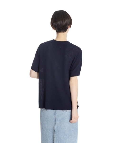 BALLAST ARK（バラストアーク）の「BALLAST ARK / バラストアーク：COTTON KANOKO S/S KNIT：BA11-KT01[AST]（Tシャツ/カットソー・メンズ・ネイビー/ピンク/グレー・L/M）」の19枚目の写真