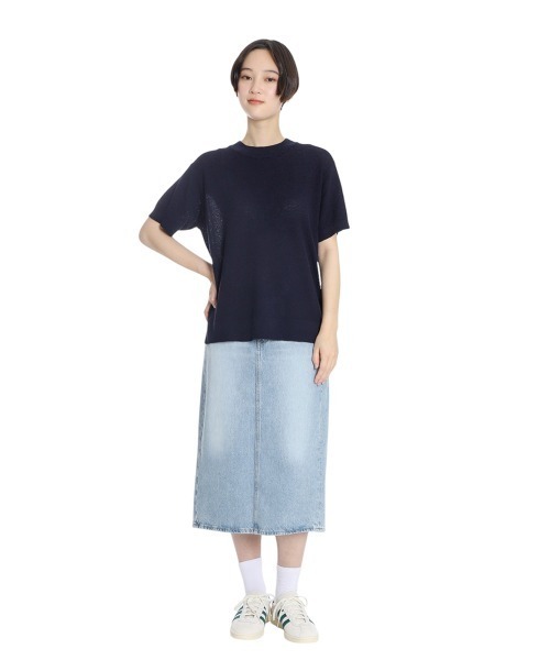 BALLAST ARK（バラストアーク）の「BALLAST ARK / バラストアーク：COTTON KANOKO S/S KNIT：BA11-KT01[AST]（Tシャツ/カットソー・メンズ・ネイビー/ピンク/グレー・L/M）」の20枚目の写真