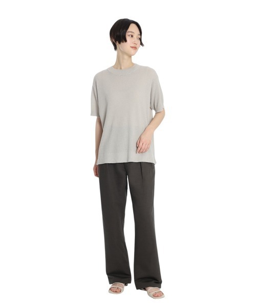 BALLAST ARK（バラストアーク）の「BALLAST ARK / バラストアーク：COTTON KANOKO S/S KNIT：BA11-KT01[AST]（Tシャツ/カットソー・メンズ・ネイビー/ピンク/グレー・L/M）」の7枚目の写真