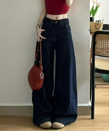 ワイドデニムパンツ