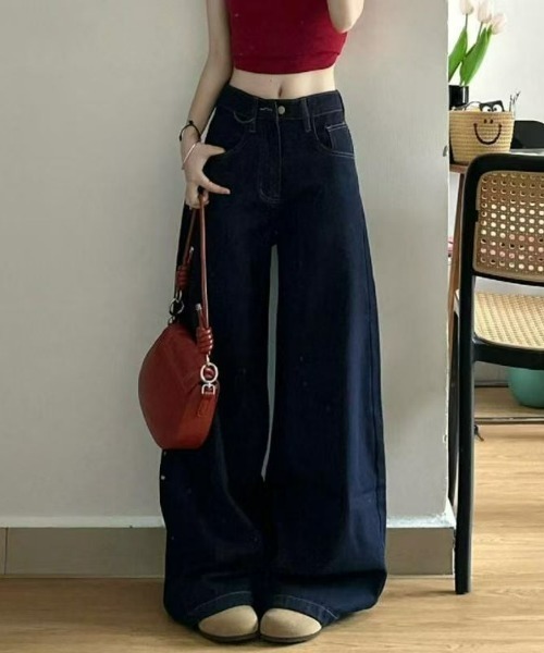 REBALANCE(リバランス)の「ワイドデニムパンツ(デニムパンツ・レディース・A・SMALL/LARGE/MEDIUM)」の1枚目の写真