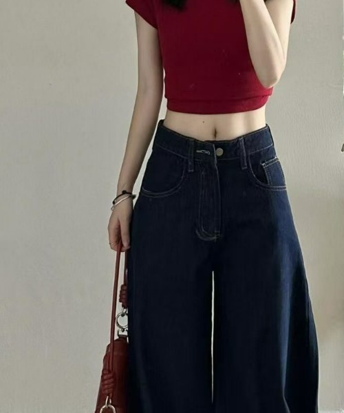 REBALANCE(リバランス)の「ワイドデニムパンツ(デニムパンツ・レディース・A・SMALL/LARGE/MEDIUM)」の4枚目の写真
