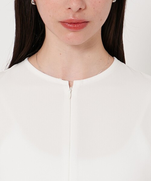 UNITED ARROWS & SONS by DAISUKE OBANA(ユナイテッドアローズアンドサンズバイダイスケオバナ)の「<D.O UNITED ARROWS BY DAISUKE OBANA for WOMEN> Ⅱ+ ZIP CREW TEE/Tシャツ(Tシャツ/カットソー・レディース・モカ/ネイビー/グレー系/ホワイト/ブラック・M/S)」の21枚目の写真