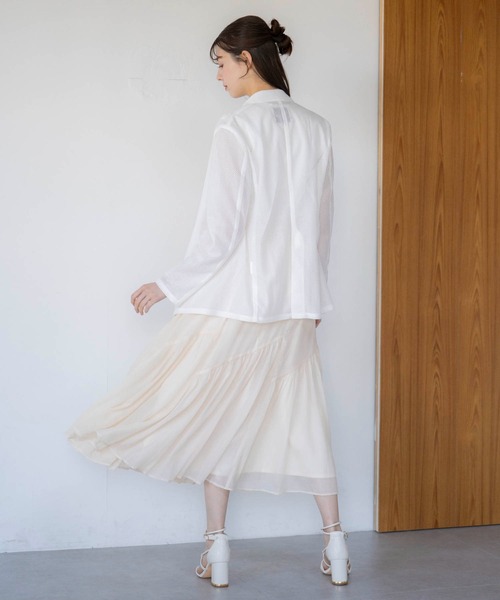 NOELA(ノエラ)の「ギャザー切り替えスカート(スカート・レディース・ベージュ/その他1/グリーン・フリー)」の20枚目の写真