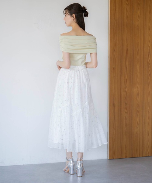 NOELA(ノエラ)の「ギャザー切り替えスカート(スカート・レディース・ベージュ/その他1/グリーン・フリー)」の15枚目の写真