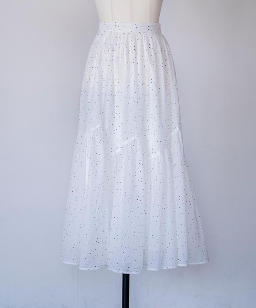 NOELA(ノエラ)の「ギャザー切り替えスカート(スカート・レディース・ベージュ/その他1/グリーン・フリー)」の4枚目の写真