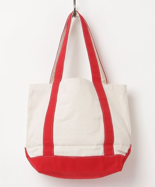 MANASTASH（マナスタッシュ）の「MANASTASH/マナスタッシュ  MANA HEMP TOTE SMALL/マナヘンプトート スモール（トートバッグ・メンズ・ネイビー/レッド・F）」の6枚目の写真