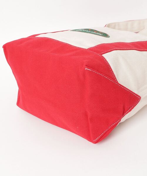 MANASTASH（マナスタッシュ）の「MANASTASH/マナスタッシュ  MANA HEMP TOTE SMALL/マナヘンプトート スモール（トートバッグ・メンズ・ネイビー/レッド・F）」の5枚目の写真