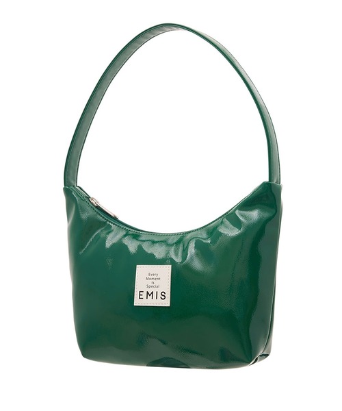 ハンドバッグ Emis New Enamel Hobo Bag Black NEW ENAMEL HOBO BAG-BLACK - EMIS