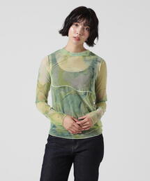 casane（カサネ）の「CASANE（カサネ）別注マーブルペイントロングスリーブカットソー（Tシャツ/カットソー）」