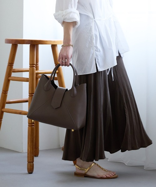 HASHIBAMI（ハシバミ）の「【HASHIBAMI】フェズ ハンドバッグ（ショルダーバッグ・レディース・ブラック/ダークブラウン/ベージュ/ブラウン・FREE）」の3枚目の写真