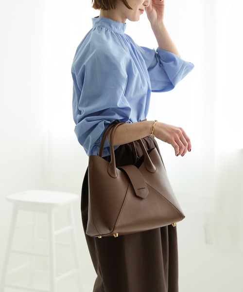 HASHIBAMI(ハシバミ)の「【HASHIBAMI】フェズ ハンドバッグ(ショルダーバッグ・レディース・ブラック/ダークブラウン/ベージュ・FREE)」の6枚目の写真