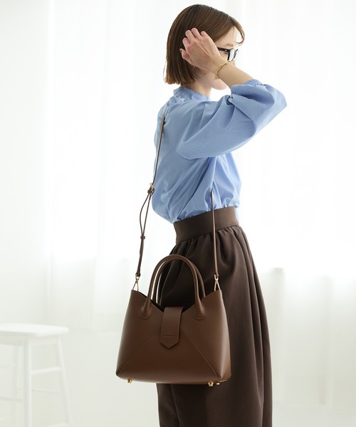 HASHIBAMI(ハシバミ)の「【HASHIBAMI】フェズ ハンドバッグ(ショルダーバッグ・レディース・ブラック/ダークブラウン/ベージュ・FREE)」の9枚目の写真