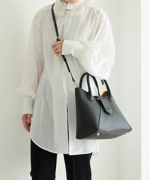 HASHIBAMI(ハシバミ)の「【HASHIBAMI】フェズ ハンドバッグ(ショルダーバッグ・レディース・ブラック/ダークブラウン/ベージュ・FREE)」の13枚目の写真