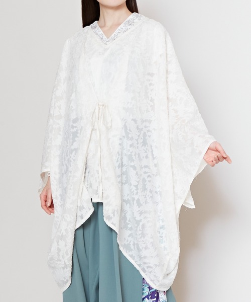 カヤ（カヤ）の「【カヤ】透かし花トップス（その他トップス・レディース・キナリ/スミクロ/ライトブルー・FREE）」の15枚目の写真