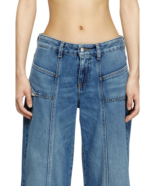 24ss DIESEL D-Akii フレアデニム 23サイズ ブルー D-AKII-J Flared Jeans - D-Akii｜ブルー｜ガールズ｜DIESEL