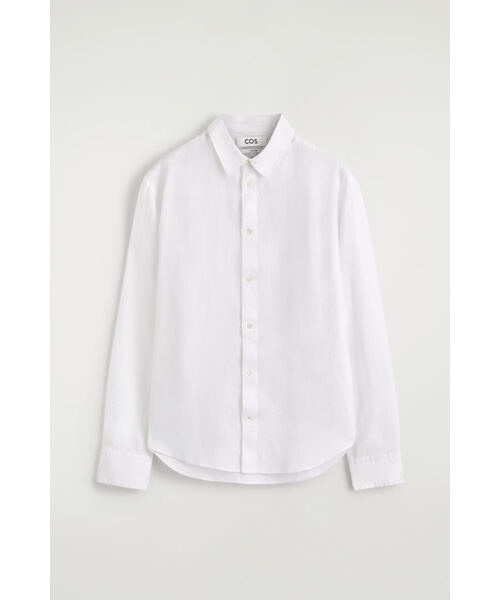 COS（コス）の「カーブヘム リネンシャツ（シャツ/ブラウス・メンズ・ホワイト・XL/L/M）」の9枚目の写真