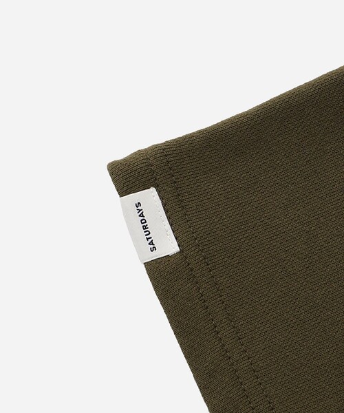 Saturdays NYC（サタデーズ ニューヨークシティ ）の「Striped Varsity 1/2 Sleeve Sweat（スウェット・メンズ・ダークグリーン/ブラック/ワイン・M/S/XL/L）」の6枚目の写真