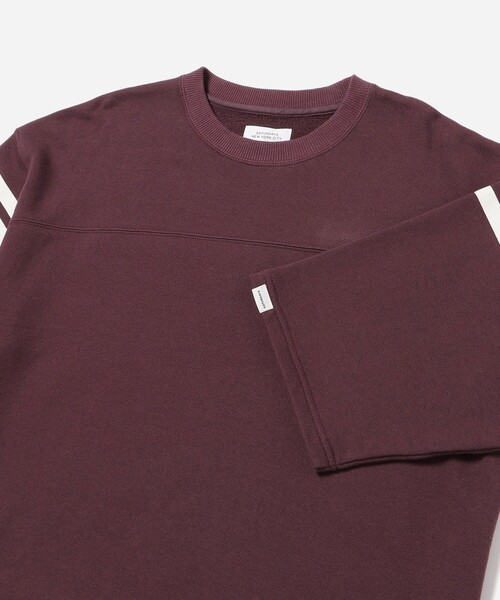 Saturdays NYC（サタデーズ ニューヨークシティ ）の「Striped Varsity 1/2 Sleeve Sweat（スウェット・メンズ・ダークグリーン/ブラック/ワイン・M/S/XL/L）」の10枚目の写真