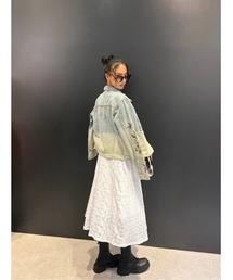 刺繍ハートネックストラップワンピース ミディ丈 結婚式 二次会 フォーマル