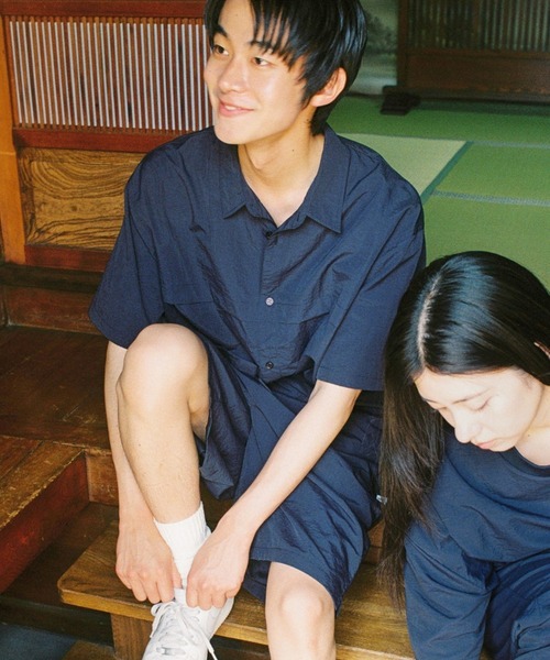 BROKEN BASE(ブロークンベース)の「4-Way Shirt SS(シャツ/ブラウス・メンズ・ネイビー/ブラック・MEDIUM/LARGE)」の15枚目の写真