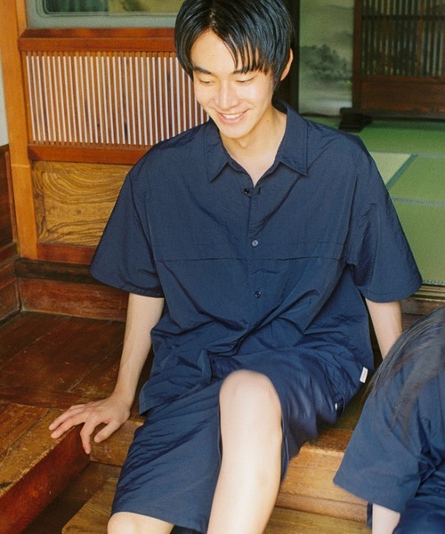 BROKEN BASE(ブロークンベース)の「4-Way Shirt SS(シャツ/ブラウス・メンズ・ネイビー/ブラック・MEDIUM/LARGE)」の16枚目の写真